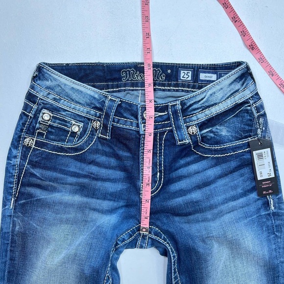 Miss Me Standard Skinny Stretch Jeans NWT Size 25 - Picture 10 of 12